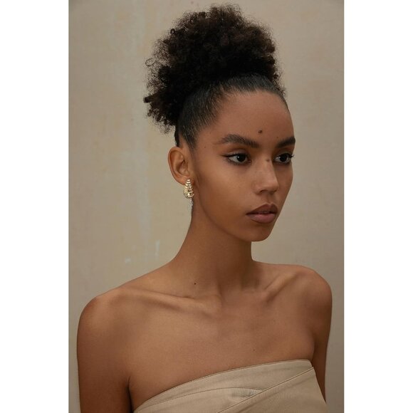 ⚡Gold Spiral Stud Earrings Unique Layered Twist Earrings for Women Fashion - Picture 3 of 6